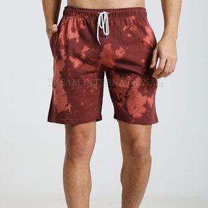 Conjunto de Pantalones Cortos Tie Dye para Hombre, Color Sólido, Ropa de Moda, Corte Ajustado - Product Image 6