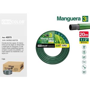 MANGUERA de Jardín de 20 Metros, Tubería de Agua Premium de 1/2 Pulgada con Longitud de 20 Metros - Product Image 3