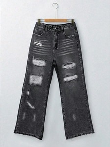 Jeans Ajustados de Cintura Alta para Mujer, Nueva Llegada, Tallas Grandes, Diseño Moderno con Características Transpirables y Personalizables, Precio Económico - Product Image 5