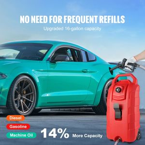 Serbatoio Portatile per Carburante da 16 Galloni (7,8 L/min) con Ruote in Gomma e Modalità di Flusso a Gravità - Product Image 2