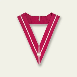 Classic steward <b>collar</b> made with quality fabric and detailed embroidery, designed for masonic lodge officers and ceremonial use - Product Image 2