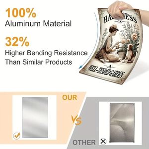 CIFbuy Targa in Alluminio Vintage per Pianificazione Fitness 12x8, Guida Allenamento Domestico, Decorazione Murale Motivazionale per Uso Interno ed Esterno, per Sistema Palestra Domestica - Product Image 3