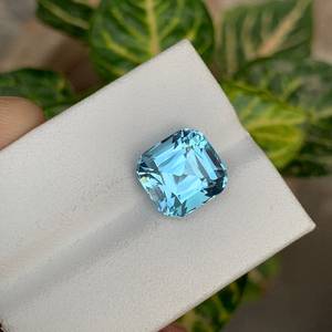 Topacio Azul Cielo Natural, Corte Cojín, Gema Suelta, Calidad Premium, Piedra Preciosa para Joyería - Product Image 1