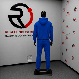 Conjunto Deportivo Personalizado Azul Rey para Hombre, Sudadera con Capucha y Pantalones Jogger, Logotipo Impreso, Ropa Deportiva Casual, Venta al Por Mayor OEM - Product Image 4