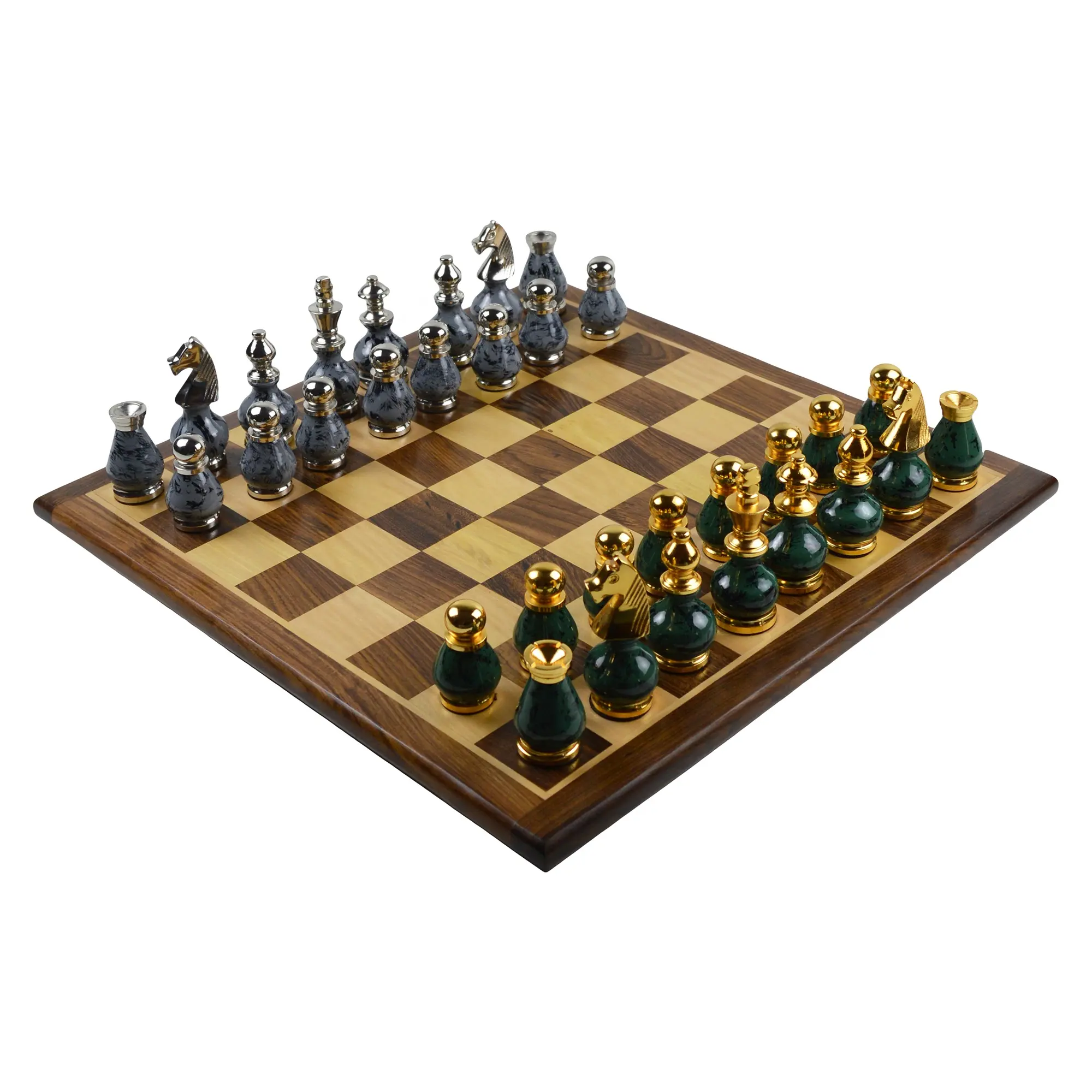 Набор шахматных фигур из позолоченного и Посеребренного металла для взрослых, игра в го в помещении, высокое качество, Популярные