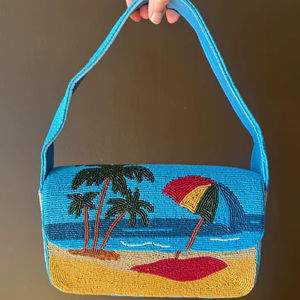 Pochette de Soirée de Luxe pour Femme, Tendance, Été, Mariage, avec Diamants, Cristaux, Perles et Strass, Chaînes Perlées, Portable, pour Cérémonie de Mariage - Product Image 1