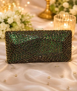 Stylish Traditional <b>Gold</b>-Plated Metal Handmade Kundan Work Mini <b>Clutch</b> with Fine Design for Mother's Day & Valentine's Day - Product Image 5