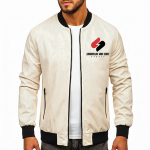<b>Men</b>’s <b>Jacket</b> Leather Style <b>Jacket</b> Custom Logo <b>Lightweight</b> Zipper Bomber <b>Jacket</b> Casual Wear - Product Image 5