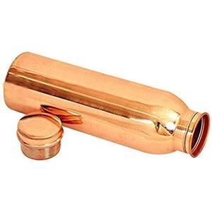 BPA Free <b>Plain</b> Copper <b>Water</b> <b>Bottle</b> Leakproof Easy Portable 100% Real Copper <b>Bottle</b> For Household Travel Office Drinking Use - Product Image 6