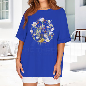 T-shirt oversize pour femme de qualité supérieure, écologique, 100% coton, vente directe d'usine, design personnalisé, fabriqué avec les meilleurs matériaux - Product Image 2