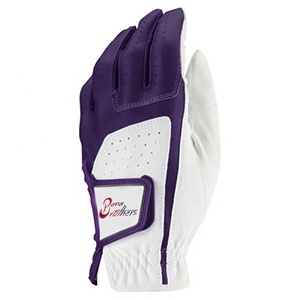 Gants de golf en peau de mouton personnalisés de haute qualité avec logo, pour main gauche et droite, en cuir Cabretta, accessoire de golf haut de gamme - Product Image 2