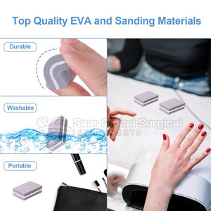 Bloque pulidor de uñas duradero de primera calidad, acero inoxidable EVA, calidad grado A+, textura de superficie fina para el cuidado regular de las uñas - Product Image 3