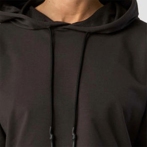 Sudadera Unisex Oversize de Algodón Grueso French Terry con Logo Personalizado Bordado, Top Corto con Capucha Estampado para Otoño/Invierno - Product Image 4