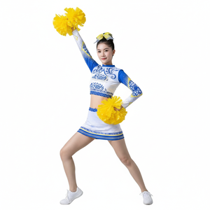 Ensemble de pom-pom girl haut et jupe tenue de pom-pom girl personnalisée uniforme d'équipe de sport vêtements de danse OEM ODM marque privée - Product Image 2
