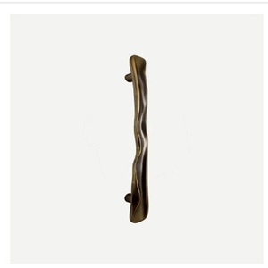 Manija de Puerta Exterior Elegante de Metal para Oficina, Escuela, Restaurante, Hotel, Hospital, Manija de Tirar Tipo T, Color Bronce - Product Image 3
