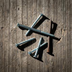 Custom Length 30mm to 200mm Countersunk <b>Flat</b> Head Wood <b>Screws</b> - Carbon Steel White Zinc Plated - Product Image 1