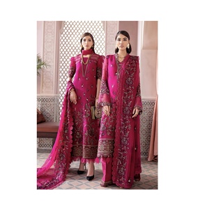Brodé Main Travail Collection Fête De Mariage Porter Robe Nouvelle Longue Pakistanaise Shalwar Kameez Chemise Indienne Robe Femmes - Product Image 2