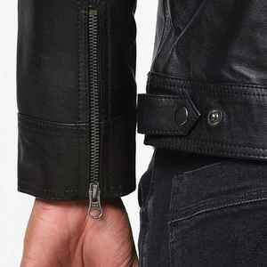 Chaqueta de Motociclista de Cuero Genuino Personalizada, Servicio OEM ODM, Chaqueta de Cuero para Hombre, Estilo Motero - Product Image 6