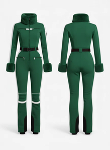 Traje de Esquí de Una Pieza para Mujer, Impermeable, Cortavientos, con Cierre en el Cuello, Ajustado, para Deportes de Nieve - Product Image 5