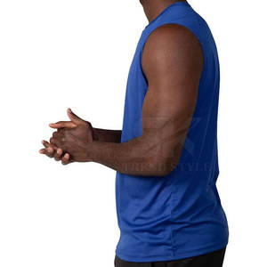 Camiseta sin Mangas para Adultos, 100% Algodón, Transpirable, Lisa, de Alta Calidad, para Verano - Product Image 6