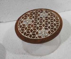TimberCrescent Noor Candy <b>Box</b> Handcrafted Wooden Mother of Pearl Acrylic Sweet Holder for Ramadan 2027, Eid Gifting & Luxury - Product Image 1