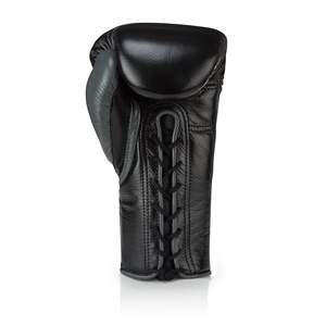 Personnalisé de haute qualité classique peau de vache en cuir PU à lacets Gants de combat confortables imperméables poinçonnage à la main Arts martiaux boxe - Product Image 3