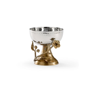 Elegante Tazón para Aperitivos de 3 Secciones en Plata con Asa Decorativa de Rama de Olivo, Recipiente Metálico Decorativo para Nueces y Dulces para el Hogar y Hoteles - Product Image 6