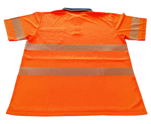 Camiseta Polo de Seguridad de Poliéster con Diseño Personalizado, Camiseta Polo de Seguridad Reflectante Personalizada, Camiseta de Seguridad de Manga Corta de Alta Visibilidad para Verano - Product Image 6