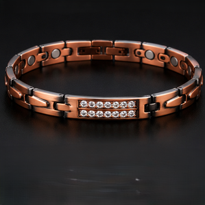 Pulsera Magnética de Cobre Puro con Cristales Artesanales para la Salud, con Función de Personalización, Regalo Promocional Novedoso - Product Image 5