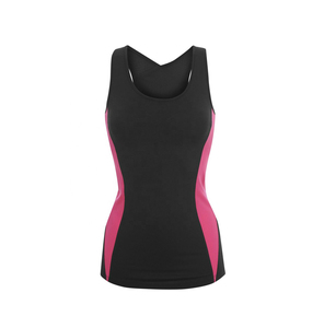 Women's Pink Racerback Tank <b>Top</b> Solid Knitted Breathable Casual Wear 100% Cotton O-Neck - Product Image 5