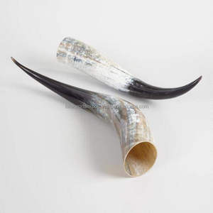 Hot <b>Sales</b> Buffalo Horn Viking Drinking Mug with Stand Beer or Coffee Mug with Handle Handmade Horn Mug by Falak <b>World</b> Export - Product Image 1