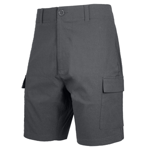 Pantalones Cortos Cargo Casuales para Hombre, de Color Sólido, Tela de Lona, Cintura Media, Cierre de Botones, con Bolsillos Funcionales - Product Image 2