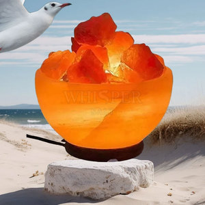 Lampe à sel sculptée en forme de foyer pour usage intérieur avec éclairage à lumière chaude pour la décoration moderne de la maison - Product Image 2