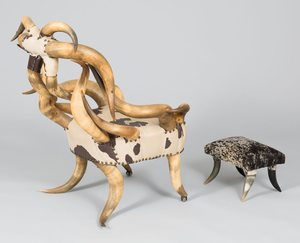 Chaise décorative en corne de buffle de qualité supérieure, style paon, meubles vintage en bois de luxe de NEHA ENTERPRISES - Product Image 4