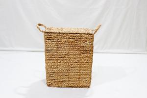 Cesta de Almacenamiento de Ropa Ecológica de Jacinto de Agua con Tapa y Asas, Estilo Rústico, Diseño Multifuncional para Organización - Product Image 4