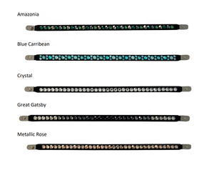 Exclusivamente hecho a mano Durable Horse Frontier Brow Band Cuero personalizado con diamantes de imitación brillantes Fabricante de forma curva - Product Image 3