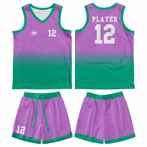 ผู้จัดจำหน่ายชุดบาสเก็ตบอลสำหรับผู้ใหญ่ตามสั่ง ชุดเสื้อและกางเกงขาสั้นแบบกำหนดเอง พิมพ์ชื่อทีม ระบายอากาศได้ดี แห้งเร็ว เหมาะสำหรับโรงเรียน - Product Image 1