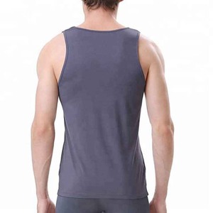 เสื้อกล้ามผู้ชายเนื้อผ้านุ่มลื่น เสื้อยิมออกกำลังกาย ทรงเข้ารูป ผ้าสแปนเด็กซ์ ออกแบบได้ตามต้องการ เสื้อยิมออกกำลังกายสำหรับผู้ชายและผู้หญิง - Product Image 6