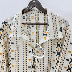 Chemise décontractée pour homme Moountain Boy en popeline de coton teint en fil à imprimé géométrique, manches longues, col rabattu, respirante, pour l'été, ODM - Product Image 3