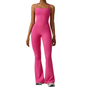 Conjunto Deportivo Personalizado para Mujer, Ropa de Yoga Ecológica, Ligera, de Secado Rápido, Chaqueta Deportiva Sólida, Cintura Elástica, Estilo Deportivo - Product Image 1