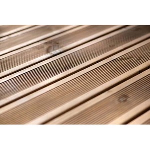 Tarima Exterior Antideslizante, Impermeable, Fácil de Instalar, Ranurada, de Bambú y Madera Compuesta - Product Image 1