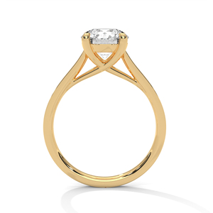 Luxurious Round Cut Lab Grown Diamond <b>Ring</b> <b>Crafted</b> From Solid 14K Lab Grown Diamond Best Quality GRA Certified Women Jewelry - Product Image 3