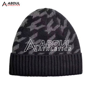 Fashionable Beanies Hat With Thick Wool Knit Design Perfect For Streetwear Jacquard Winter Sports And Daily Outfits - Product Image 2