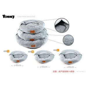 Yommy Pet Bed Round Nest <b>Plush</b> Soft Warm Dog <b>Cat</b> Bed S M L Size - Product Image 4