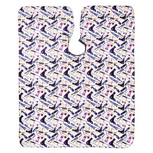 Vente en gros de capes de barbier personnalisées en polyester imperméable, sublimation, salon de coiffure, coupe de cheveux, fermeture à pression réglable, noir - Product Image 6