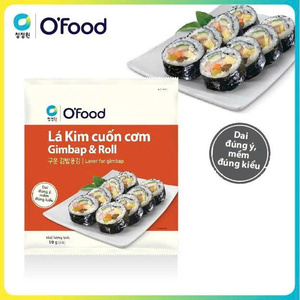 สาหร่ายเกาหลีแผ่นสำหรับคิมบับและซูชิ 10 กรัม – สาหร่ายอบสำหรับม้วนซูชิ 64 แพ็ค/กล่อง ขายส่ง O'food - Product Image 2