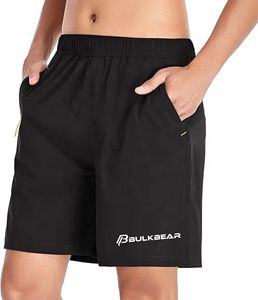 <b>Men's</b> Fitness <b>Shorts</b> Sport Quick Dry Workout Running or Casual Training <b>Shorts</b> With Zipper Pocket - Product Image 4