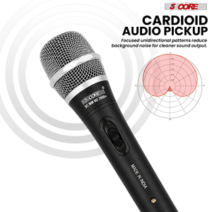 Micrófono Dinámico XLR de 5 Núcleos, Micrófono de Mano para Karaoke, Canto y Estudio - Product Image 4