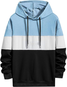 Sweat-shirt à capuche unisexe surdimensionné pour homme, logo brodé personnalisé, 100% polyester, 240g, pull-over - Product Image 6
