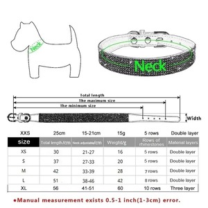 Collares para Perros con Brillantina y Diamantes de Imitación, Hebilla de Aleación de Zinc, Collar Antipérdida para Perros y Gatos, Pañuelo de Flores Desmontable de Gamuza, USB para Perros Pequeños - Product Image 3